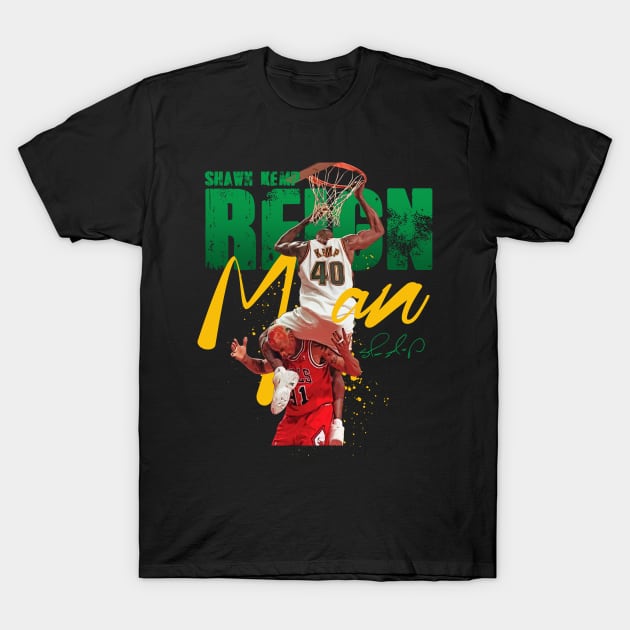 Shawn Kemp Dunk T-Shirt by Juantamad